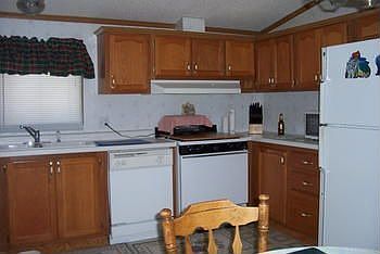 Convenient kitchen with dishwasher.