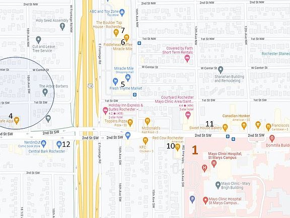 Excellent and desirable location! Very close to Mayo Clinic!