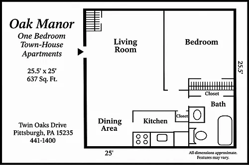 Floor plan 1 Bedroom