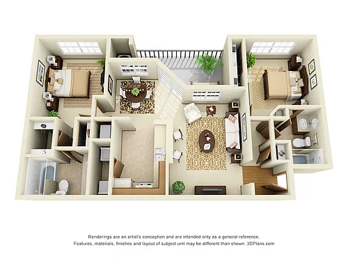 Floor plan Two Bedroom B