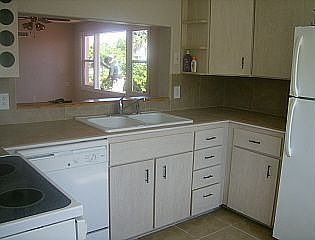 Kitchen is Open to Living Room