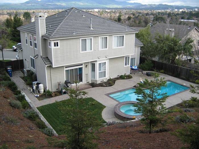 Back Yard with Pool & Spa