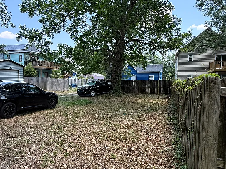 Back of the lot with ample space for off street parking.