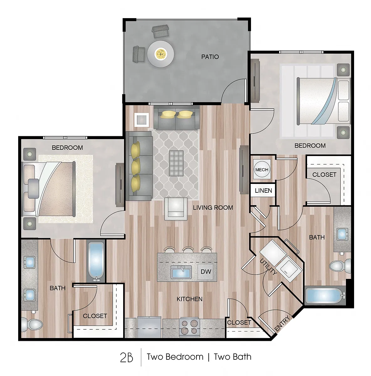 Floor plan 2B