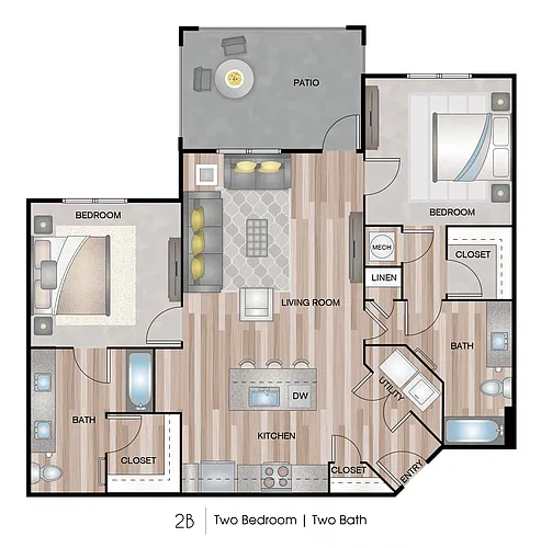 Floor plan 2B