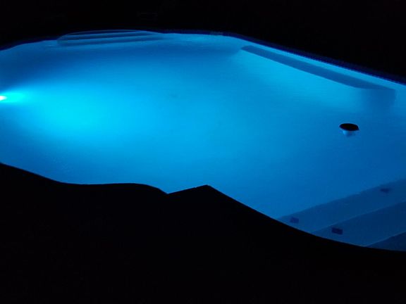 Pool at night.