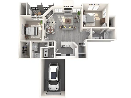 Floor plan B1-White