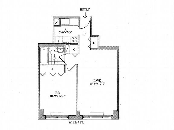 2nd image of 30 W 63rd St APT 9F