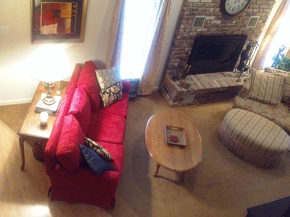 living room from loft