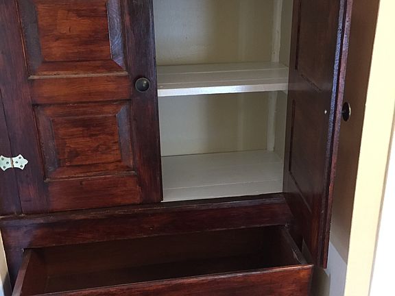 Built in bureau with drawers