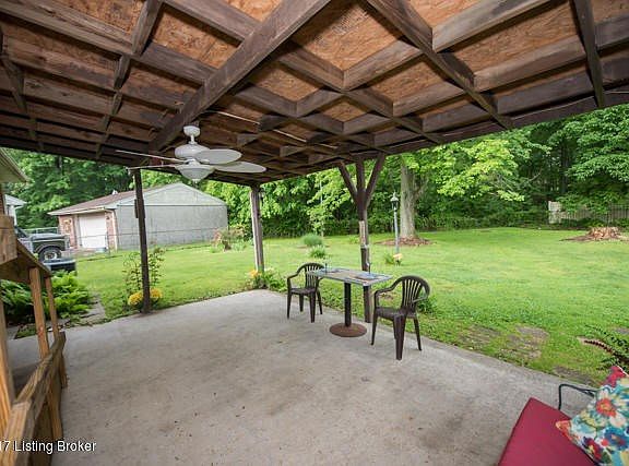 Covered patio