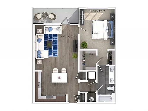 Floor plan Oakhurst (A4)
