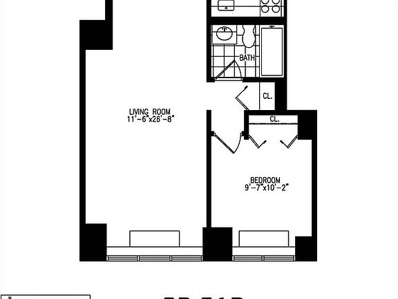 2nd image of 245 E 44th St APT 7D