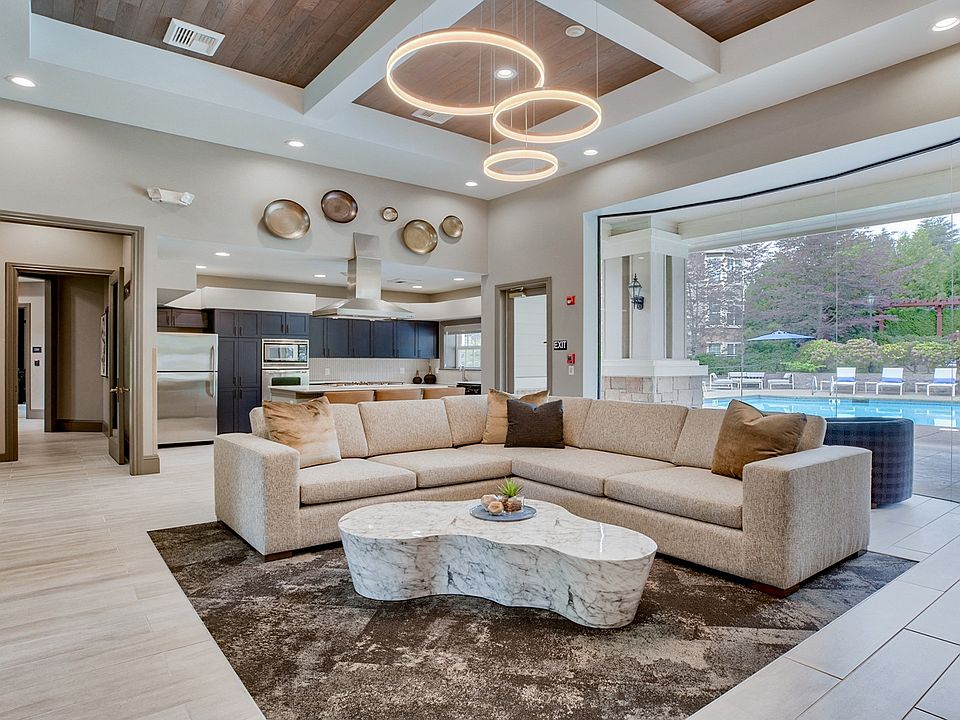 The Resident Lounge opens to outdoor amenity space