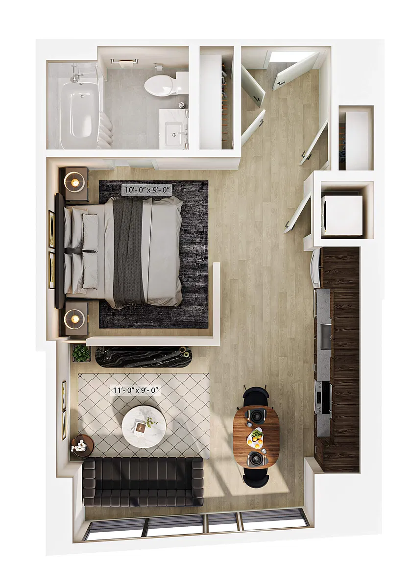 Floor plan Studio-S4
