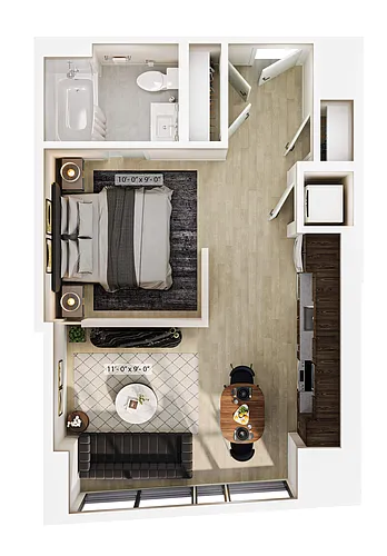 Floor plan Studio-S4