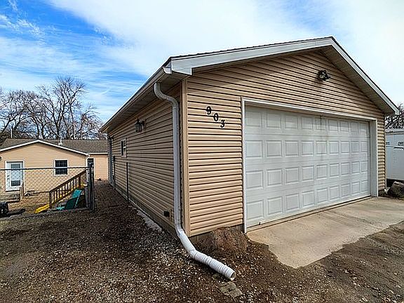 Detached garage in alley