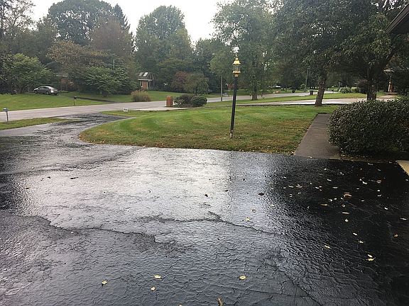 Freshly Sealed Driveway