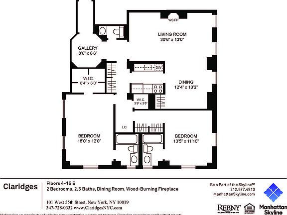 2nd image of 101 W 55th St #1005
