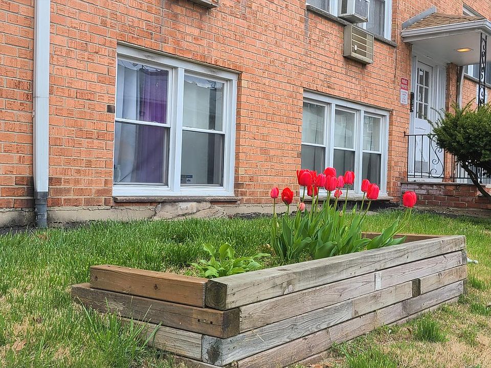 Springtime terraced flowers