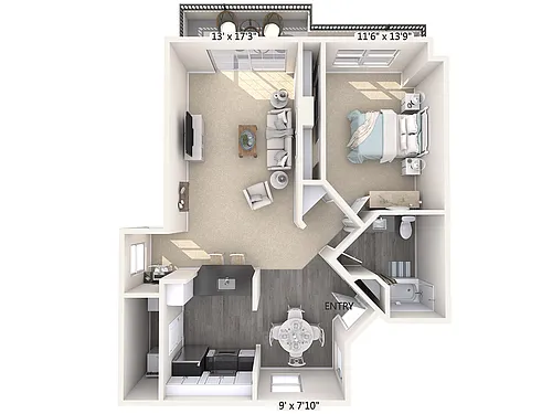 Floor plan A3-3D