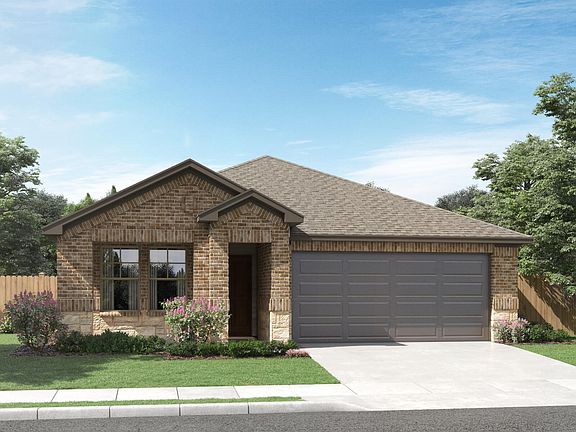 Front exterior render, elevation C.