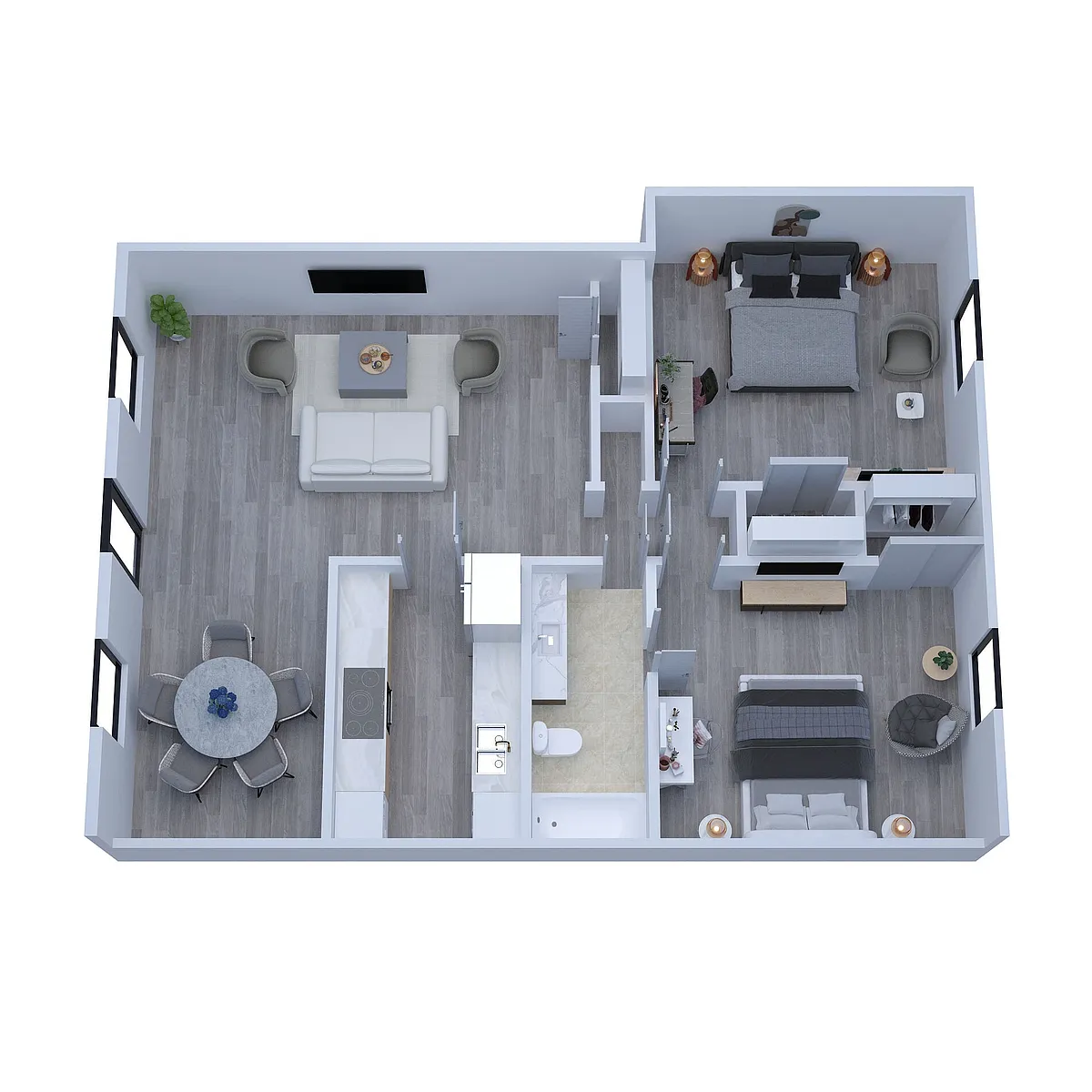 Floor plan B1 2X1