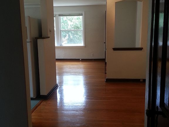 view from dining area to front room
