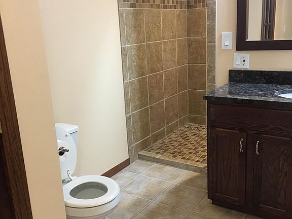 Basement bathroom with granite counter top