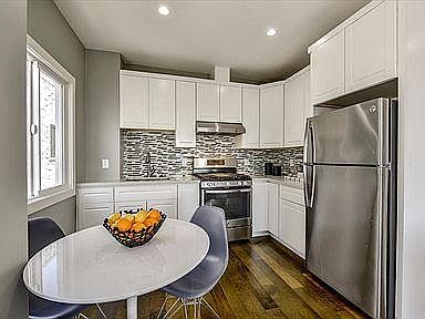 Updated kitchen with stainless steel appliances