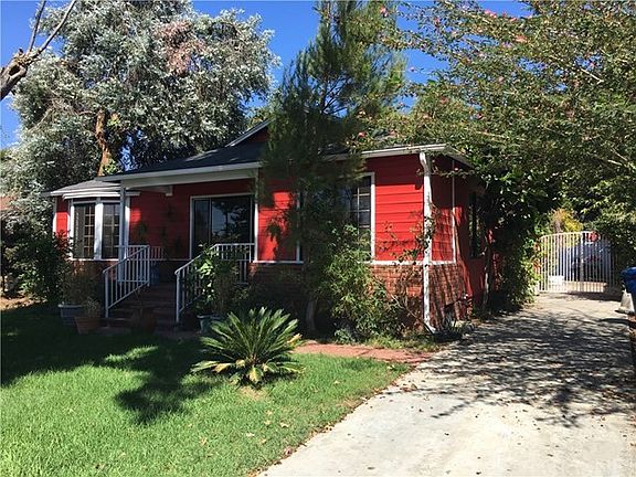Front of the house and rear gate.
