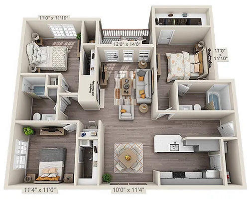 Floor plan Plan C2