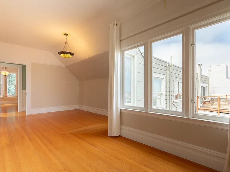 Living room and dining area