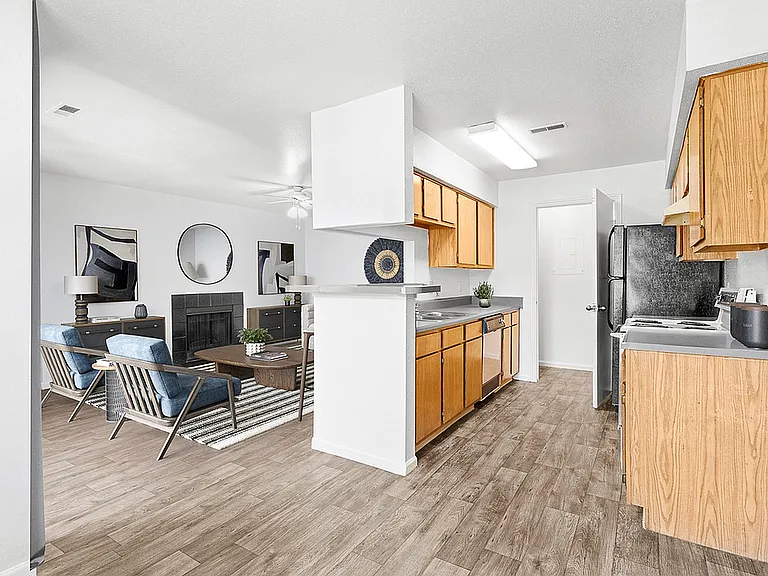 Living Room and Kitchen