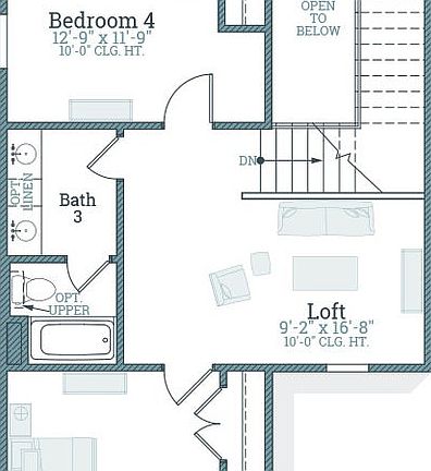 Elevation A - Second Floor