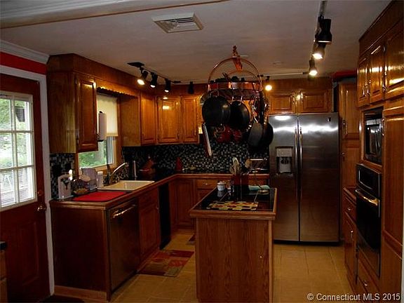 Remodeled kitchen with stai...