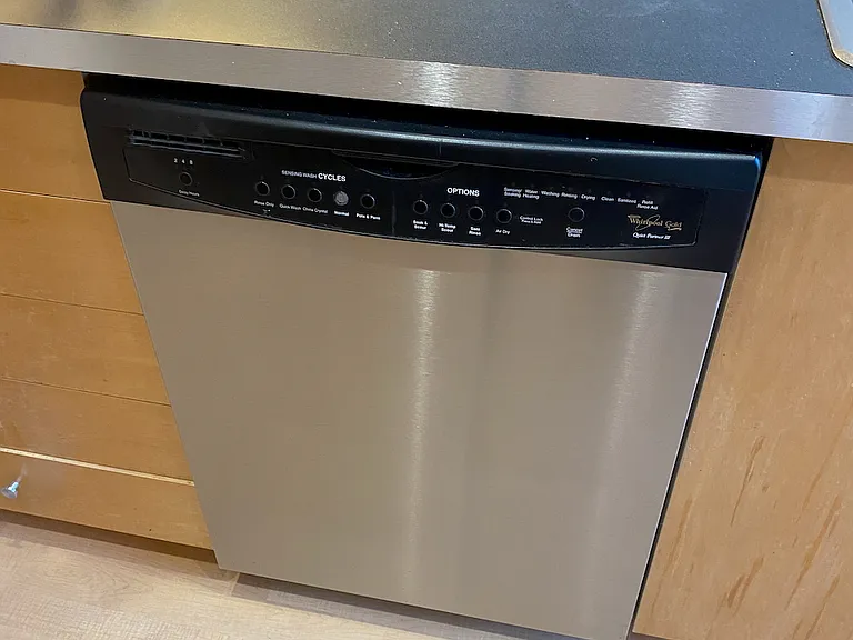 Dishwasher - all appliances are stainless steel