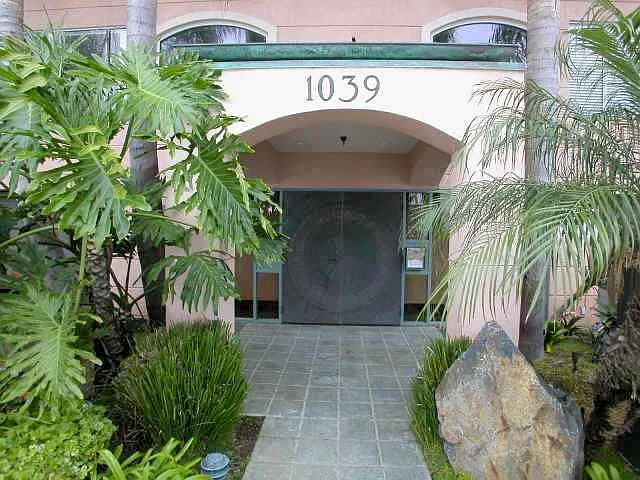 front of building