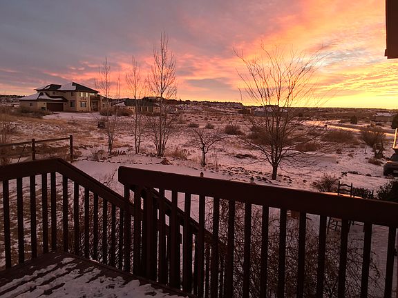 Sunrise after morning snow 
