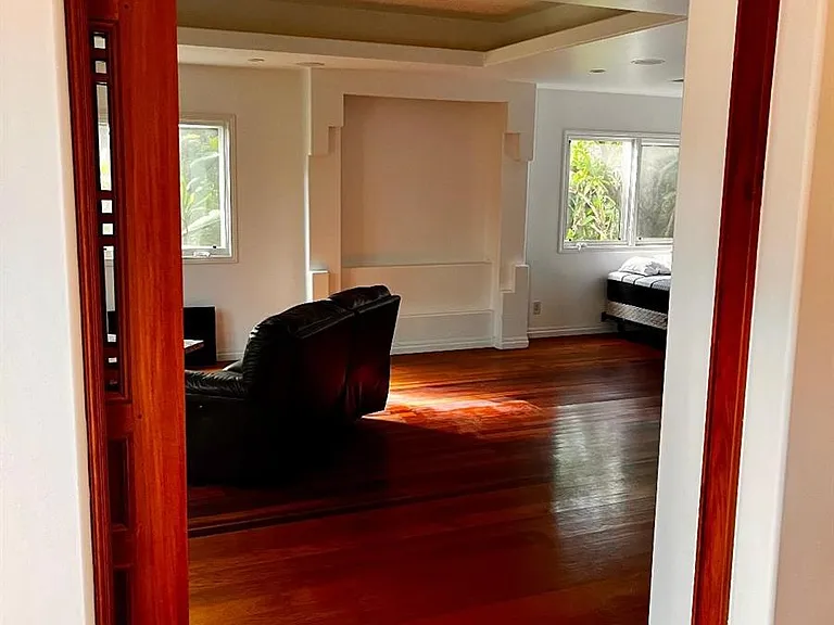 Main Floor Living Room/Bedroom & Bath Pocket Doors for Privacy in this Large Room