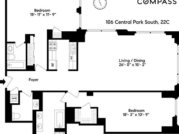 2nd image of 106 Central Park S APT 22C