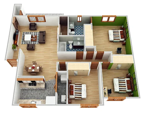 Floor plan 3X2 S