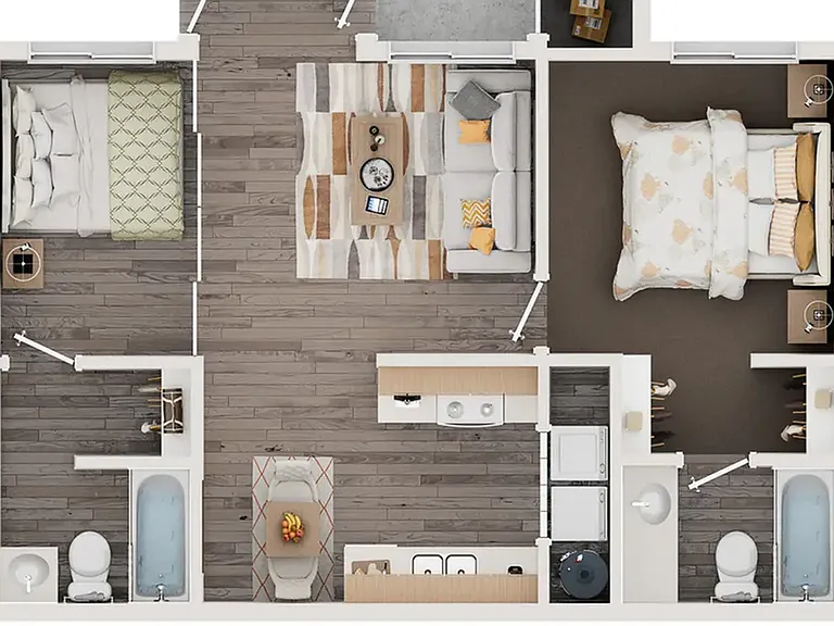 Windsor Floor Plan | 1 Bedroom with Den | 828 Square Feet | Camelot Apartment Homes Windsor Floor Plan | 1 Bedroom with Den | 828 Square Feet | Camelot Apartment Homes