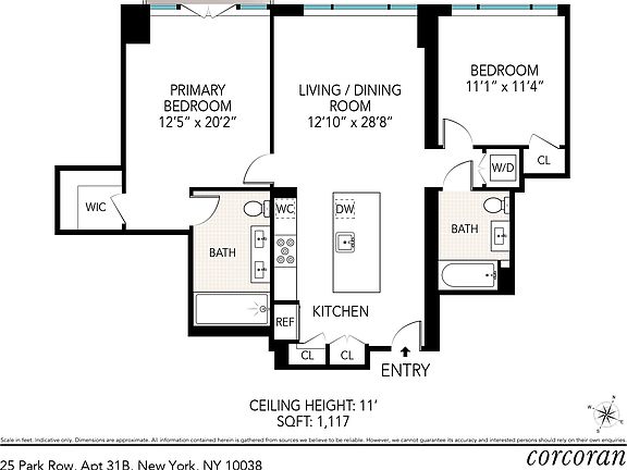 2nd image of 25 Park Row #31B