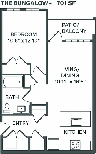 Floor plan Bungalow A1 Plus