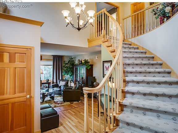 Stately curved staircase