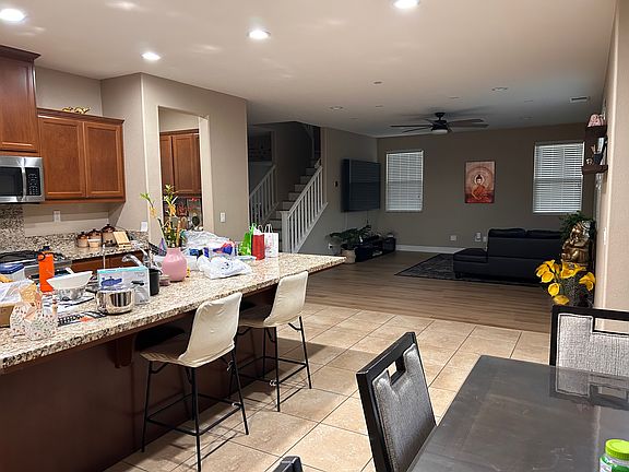 Kitchen, Dining and Living Area