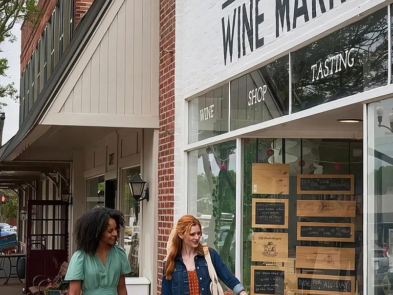 Enjoy local shops like Chatham Street Wine Market