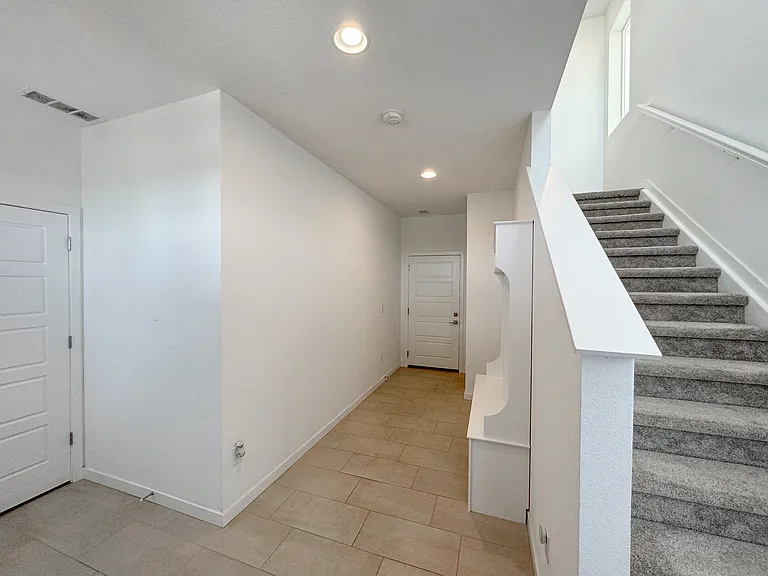 Front entry and stairs