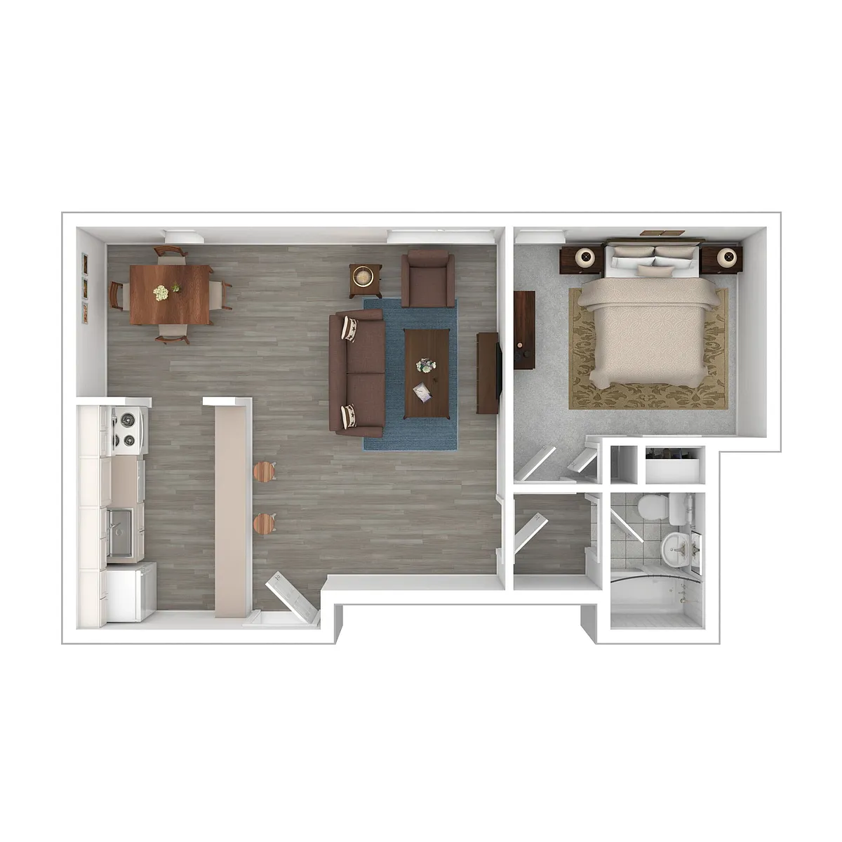 Floor plan 1B Main